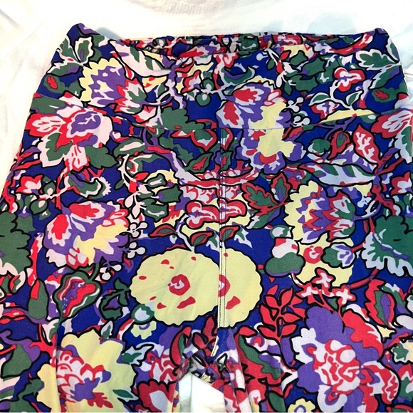 LuLaRoe Floral Multicolor Leggings - Picture 4 of 8